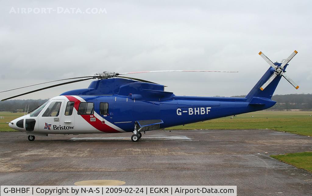 G-BHBF, 1979 Sikorsky S-76A C/N 760022, Parked outside