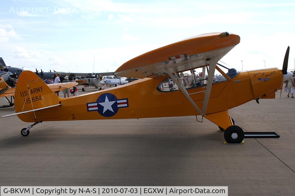 G-BKVM, 1951 Piper L-21A Super Cub (PA-18-125) C/N 18-849, Static, Marked as 115684