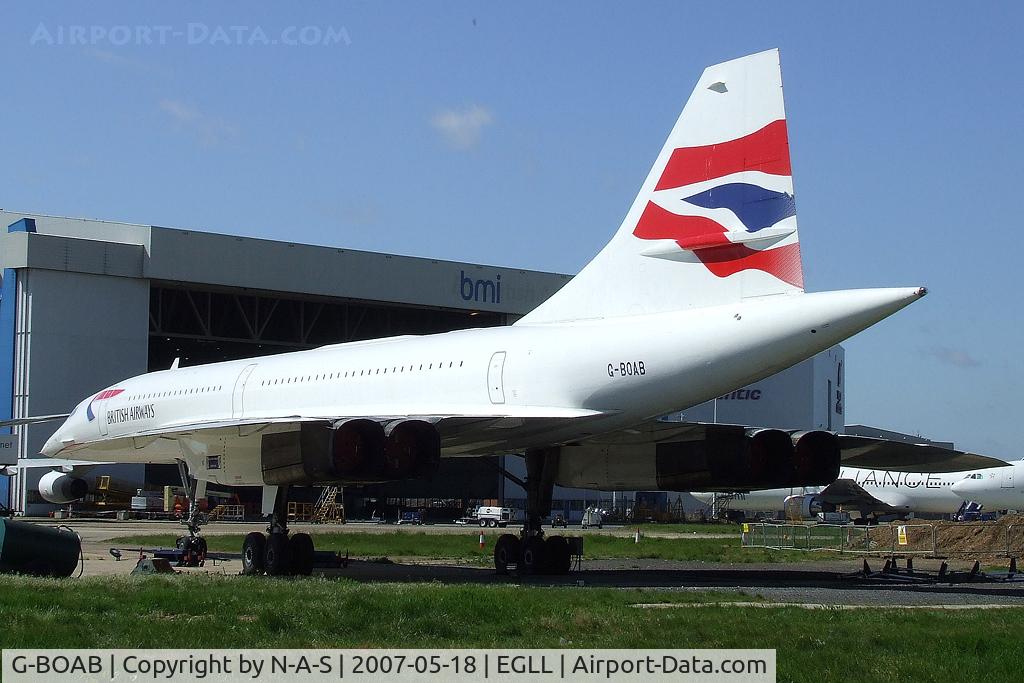 G-BOAB, 1976 Aerospatiale-BAC Concorde 1-102 C/N 100-008, Shame no longer flying