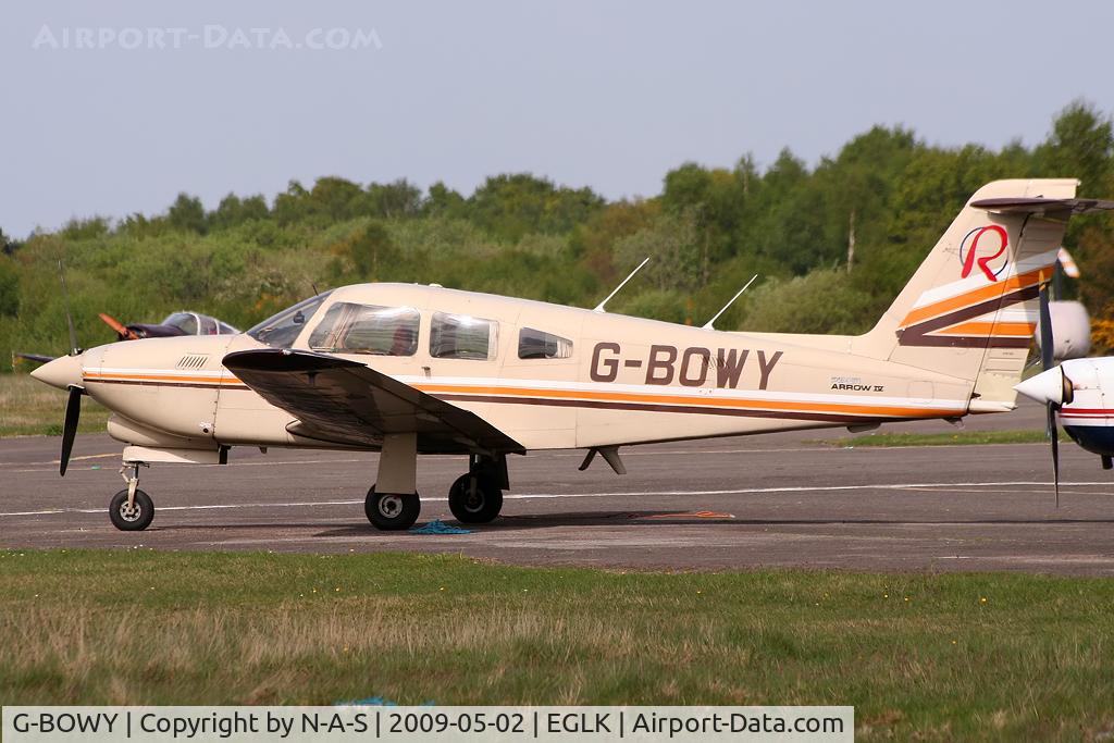 G-BOWY, 1981 Piper PA-28RT-201T Turbo Arrow IV Arrow IV C/N 28R-8131114, Based
