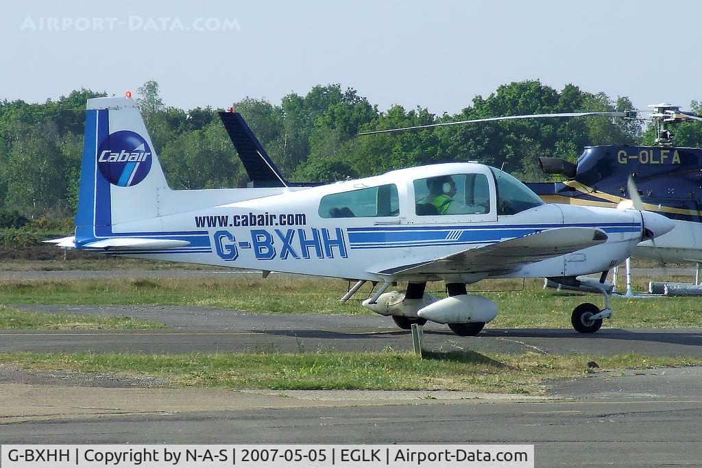 G-BXHH, 1976 Grumman American AA-5A Cheetah C/N AA5A-0105, Based