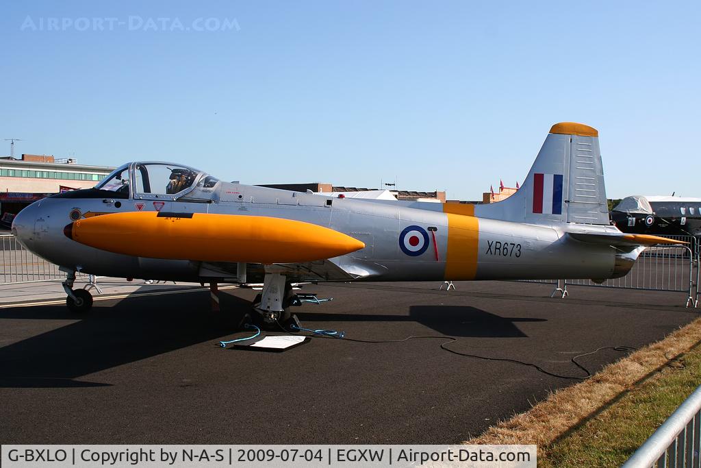 G-BXLO, 1963 BAC 84 Jet Provost T.4 C/N PAC/W/19986, Static, Marked as XR673