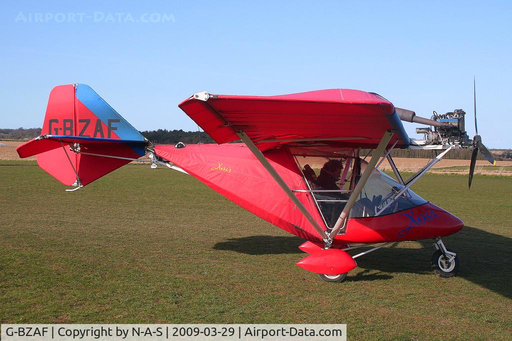 G-BZAF, 2000 X'Air 582(1) C/N BMAA/HB/130, No longer flying after a forced landing. Taken at Northrepps, UK