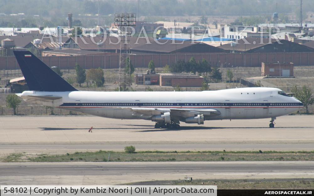 5-8102, 1970 Boeing 747-131 C/N 19678, grounded at mehrabad