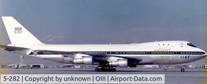 5-282, 1970 Boeing 747-131 C/N 20080, iiaf at mehrabad