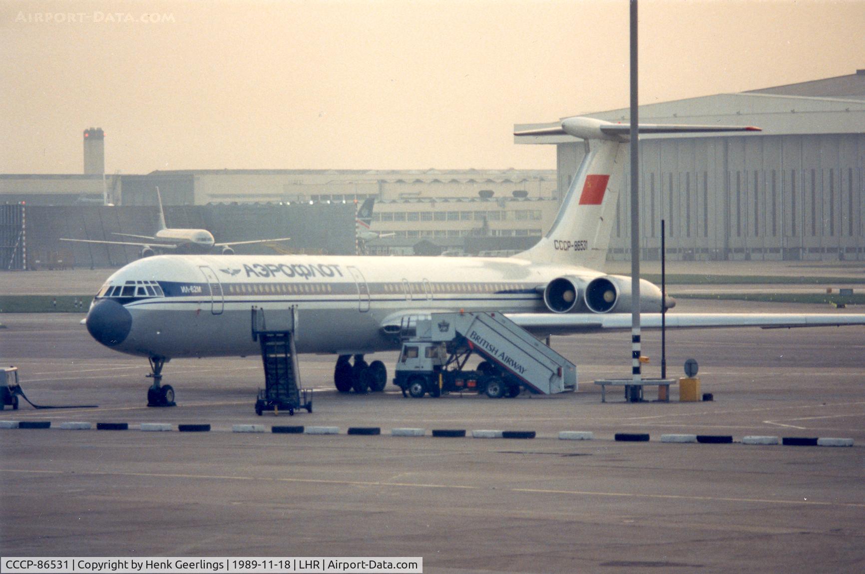 CCCP-86531, 1982 Ilyushin IL-62M C/N 4242654, Aeroflot
