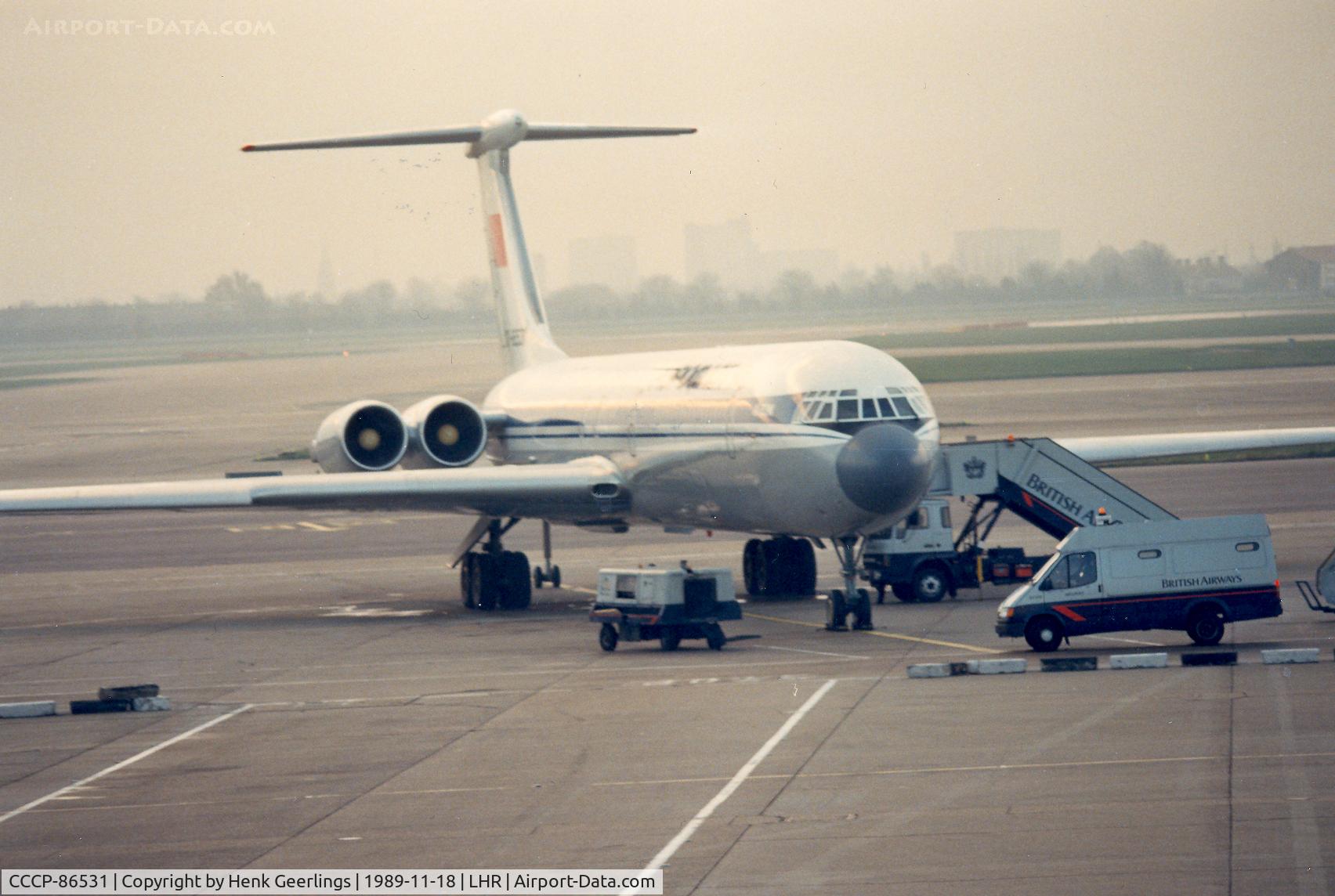 CCCP-86531, 1982 Ilyushin IL-62M C/N 4242654, Aeroflot