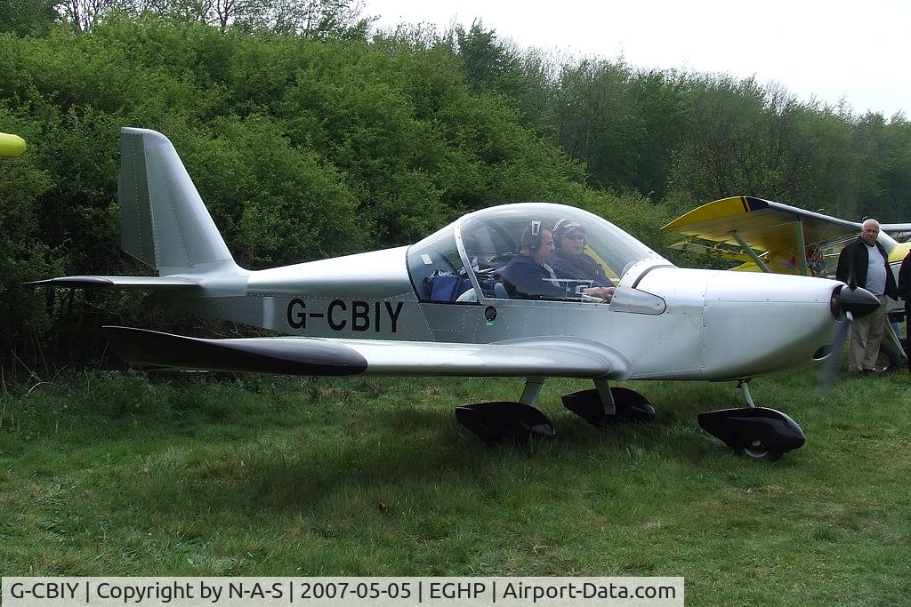 G-CBIY, 2002 Aerotechnik EV-97 Eurostar C/N PFA 315-13846, Micro trade fair visitor