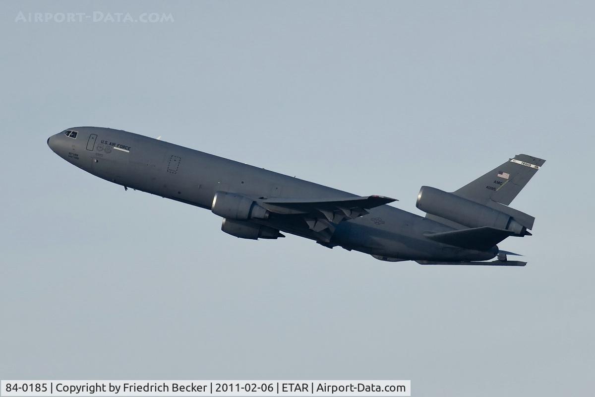 84-0185, 1984 McDonnell Douglas KC-10A Extender C/N 48224, climb out