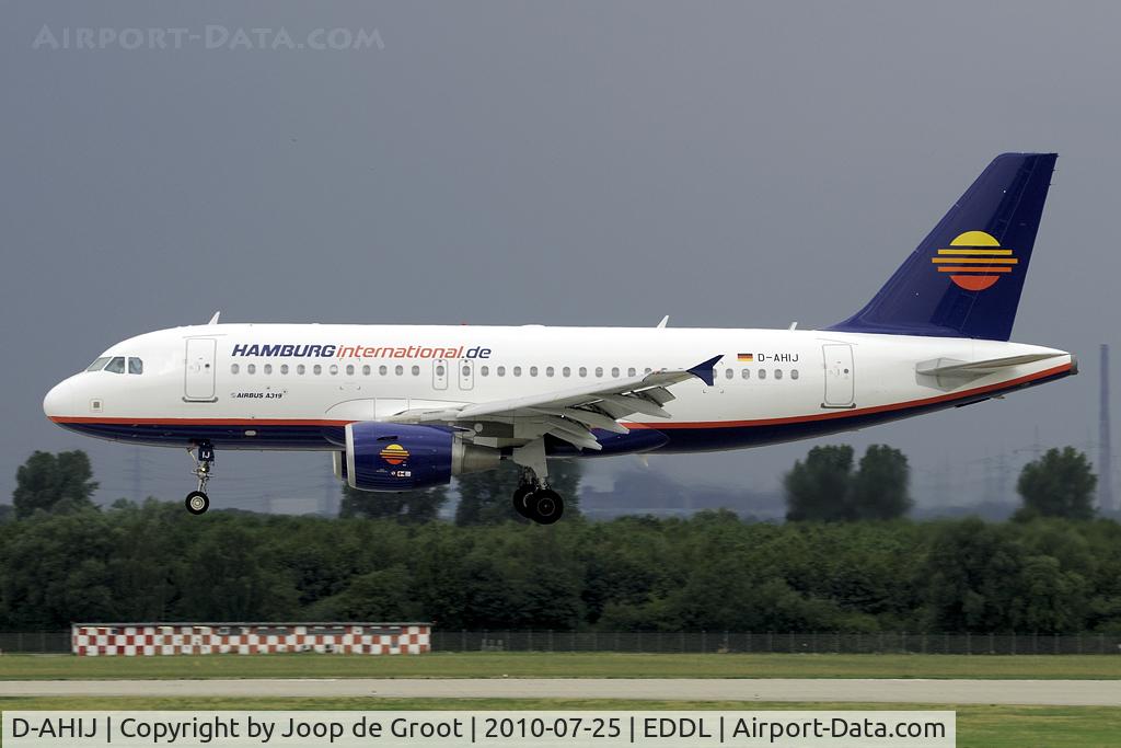 D-AHIJ, 2008 Airbus A319-111 C/N 3533, Hamburg International ceased operations in November 2010