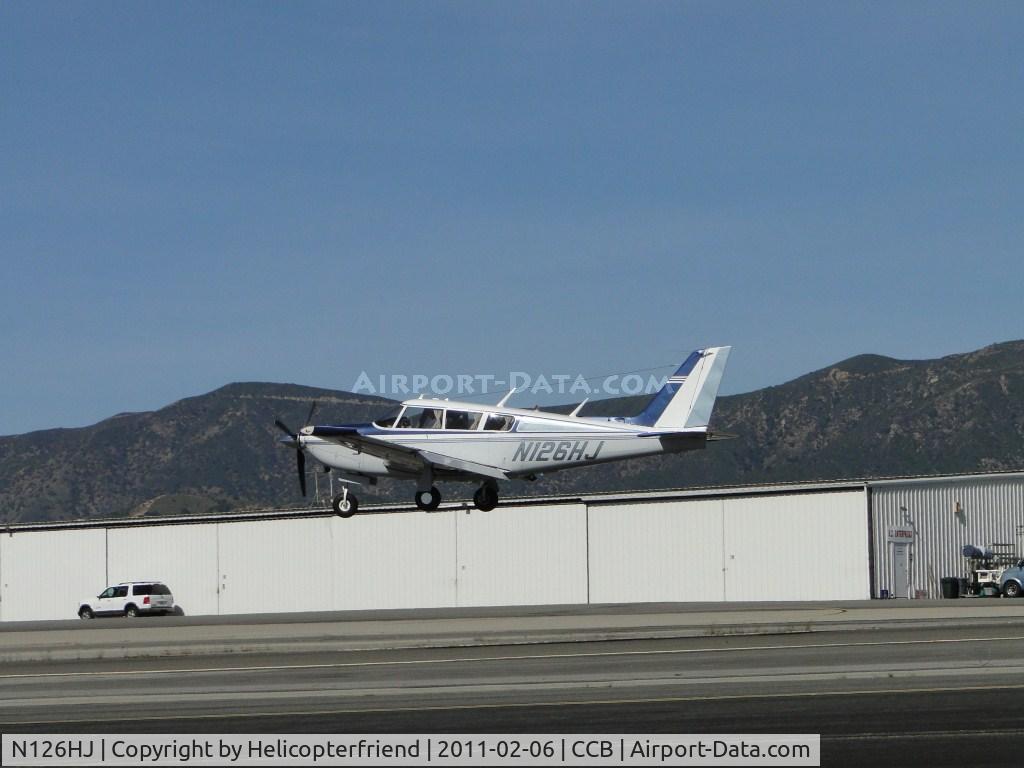 N126HJ, 1969 Piper PA-24-260TC Comanche Turbo C C/N 24-4878, Preparing to set down