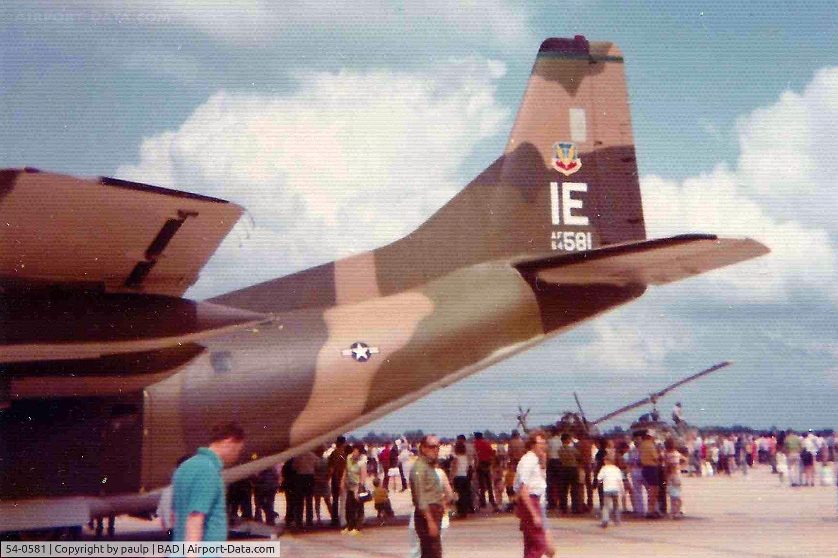 54-0581, 1954 Fairchild C-123K Provider C/N 20030, Barksdale Air Force Base 