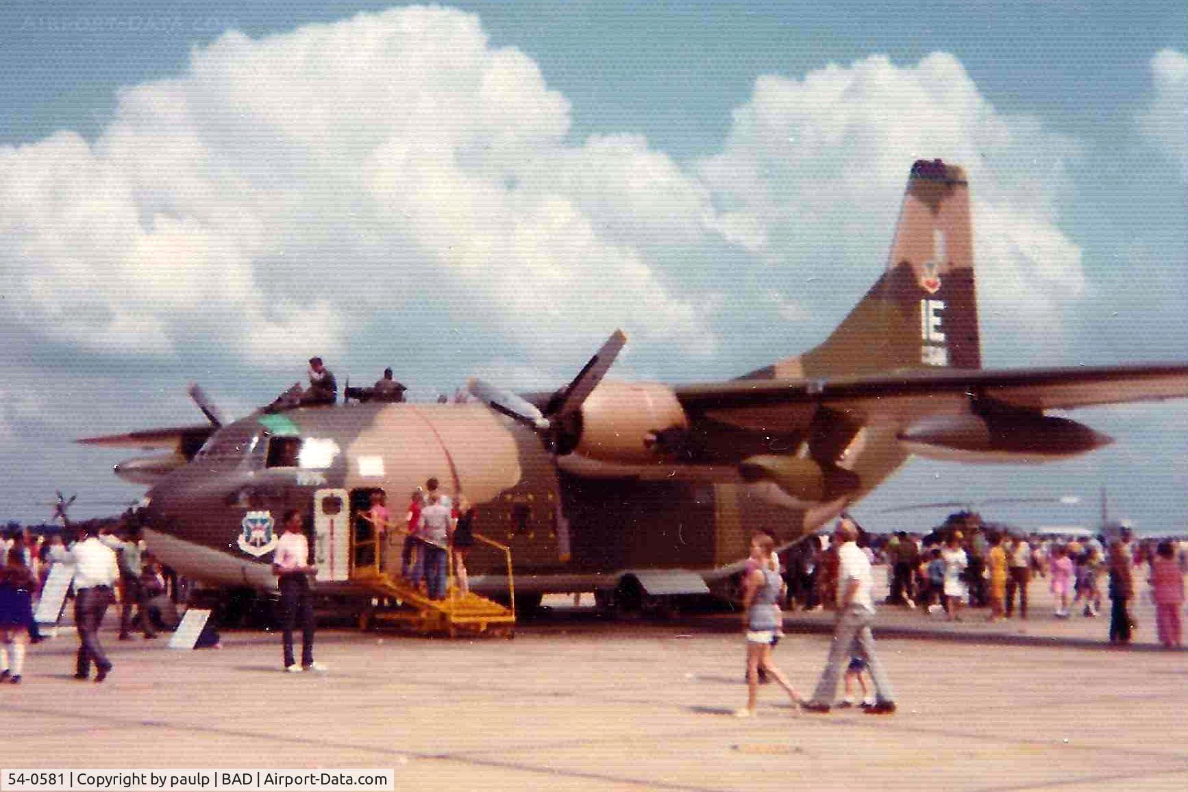 54-0581, 1954 Fairchild C-123K Provider C/N 20030, Barksdale Air Force Base 