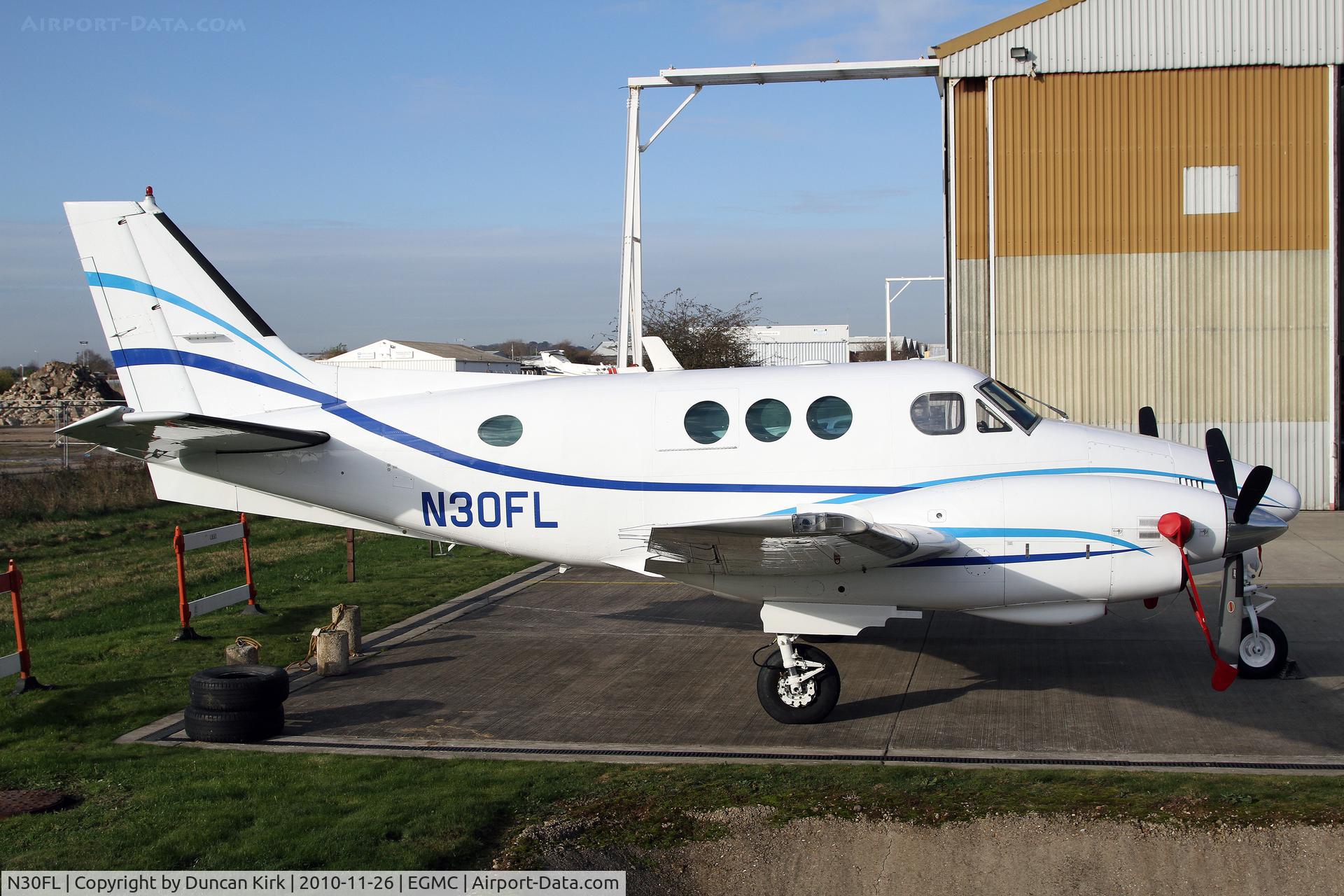 N30FL, 1977 Beech C90 King Air C/N LJ-741, One of many US-registered aircraft in the UK