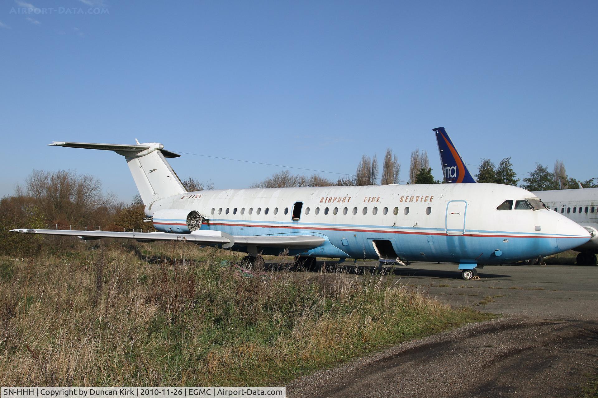 5N-HHH, 1966 BAC 111-401AK One-Eleven C/N BAC.064, Former VIP BAC 1-11 wears G-FIRE but is a candidate for scrapping