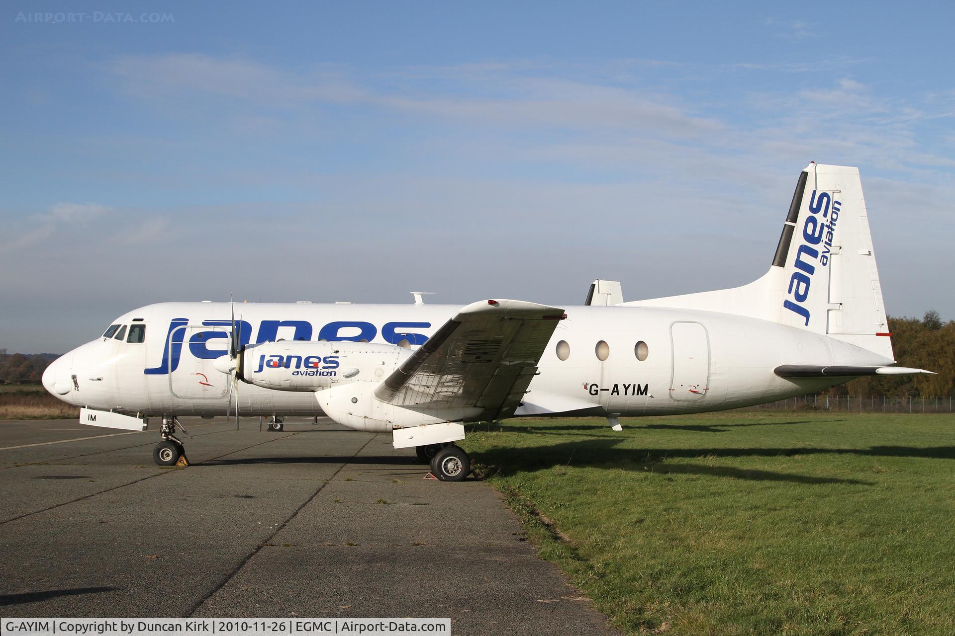 G-AYIM, 1970 Hawker Siddeley HS.748 Series 2A C/N 1687, Janes Aviation never took to the air and this aircraft remains in storage