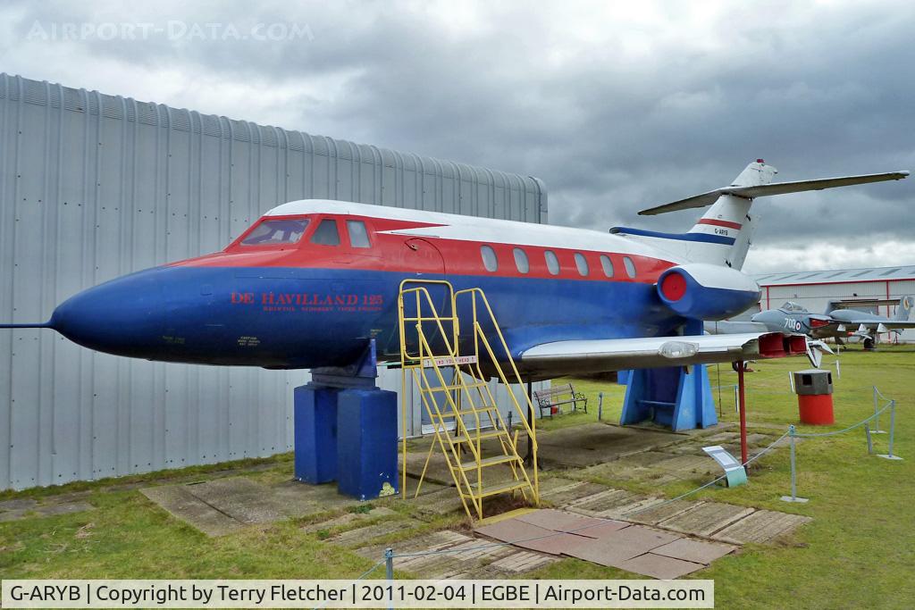 G-ARYB, 1963 De Havilland DH-125 Series 1/521 C/N 25002, De Havilland DH125 SERIES 1/521, c/n: 25002 Test Bed at Midland Air Museum