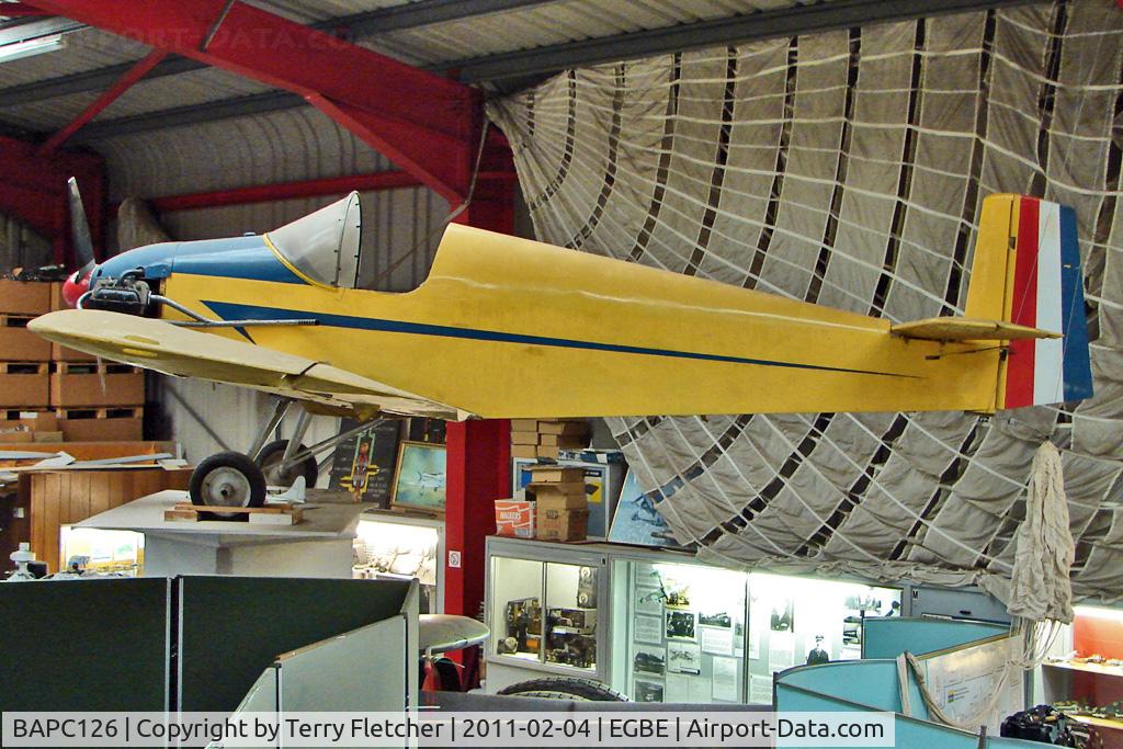 BAPC126, Druine D.31 Turbulent C/N BAPC.126, Druine D.31 Turbulent, at Midland Air Museum