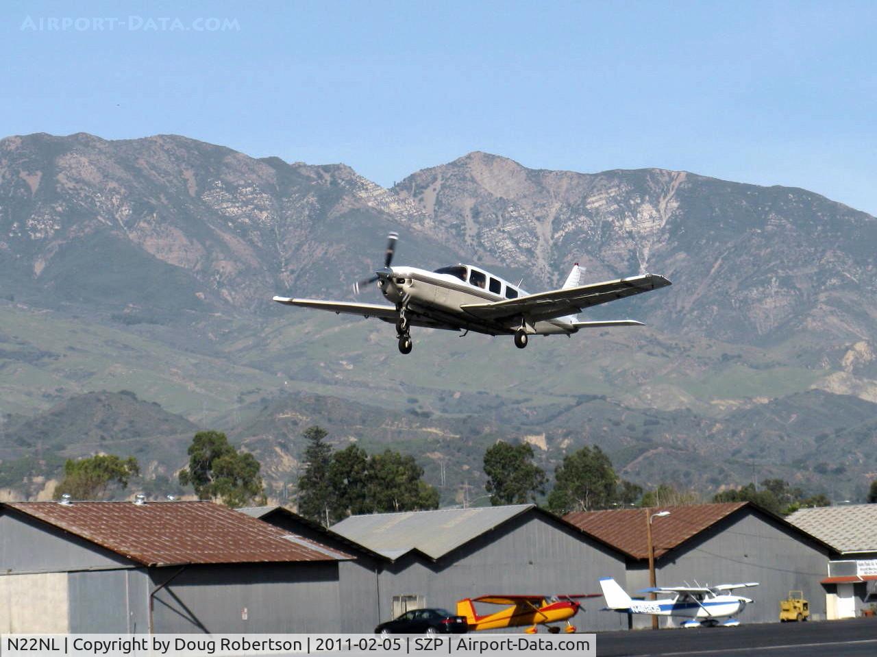 N22NL, 1987 Piper PA-32R-301T Turbo Saratoga SP Saratoga C/N 32R-8629006, 1987 Piper PA-32-301T TURBO SARATOGA SP TC, Lycoming TIO-540-S1AD 300 Hp, takeoff climb Rwy 22