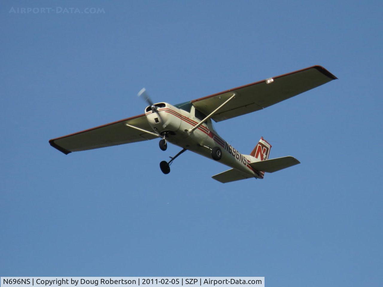 N696NS, 1968 Cessna 150H C/N 15068871, 1968 Cessna 150H 'North Star', Continental O-200 100 Hp, takeoff climb Rwy 22