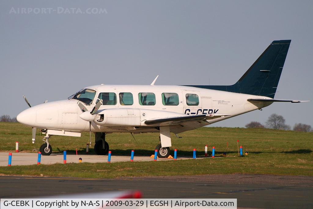 G-CEBK, 1976 Piper PA-31-350 Chieftain C/N 31-7652056, Based