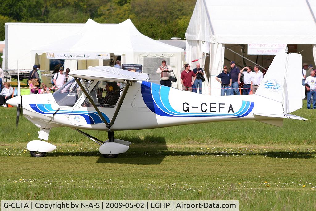 G-CEFA, 2007 Comco Ikarus C42 FB UK C/N PFA 322-14570, Micro trade fair