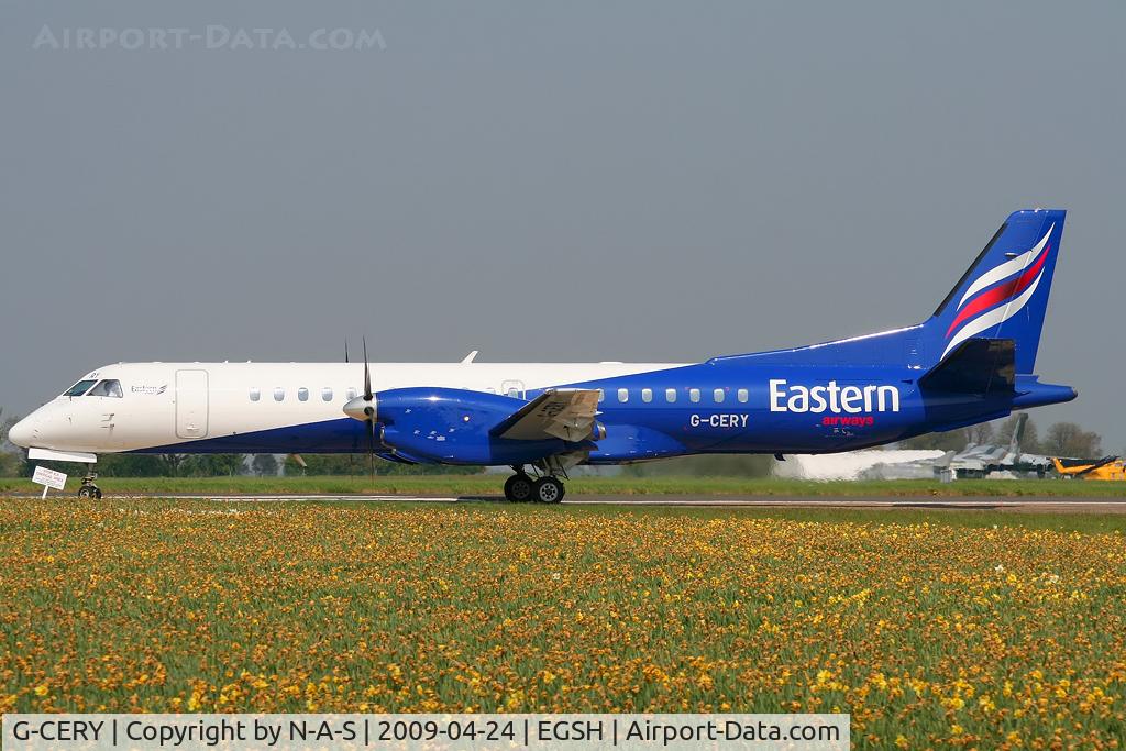 G-CERY, 1994 Saab 2000 C/N 2000-008, Backtracking