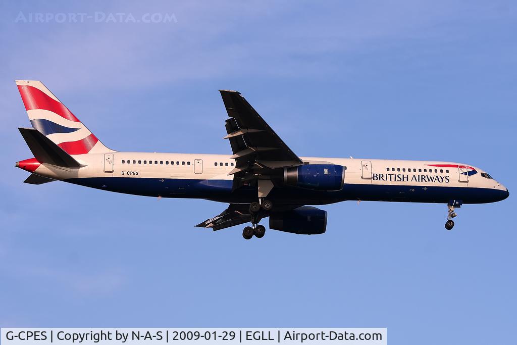 G-CPES, 1998 Boeing 757-236 C/N 29114, Short final
