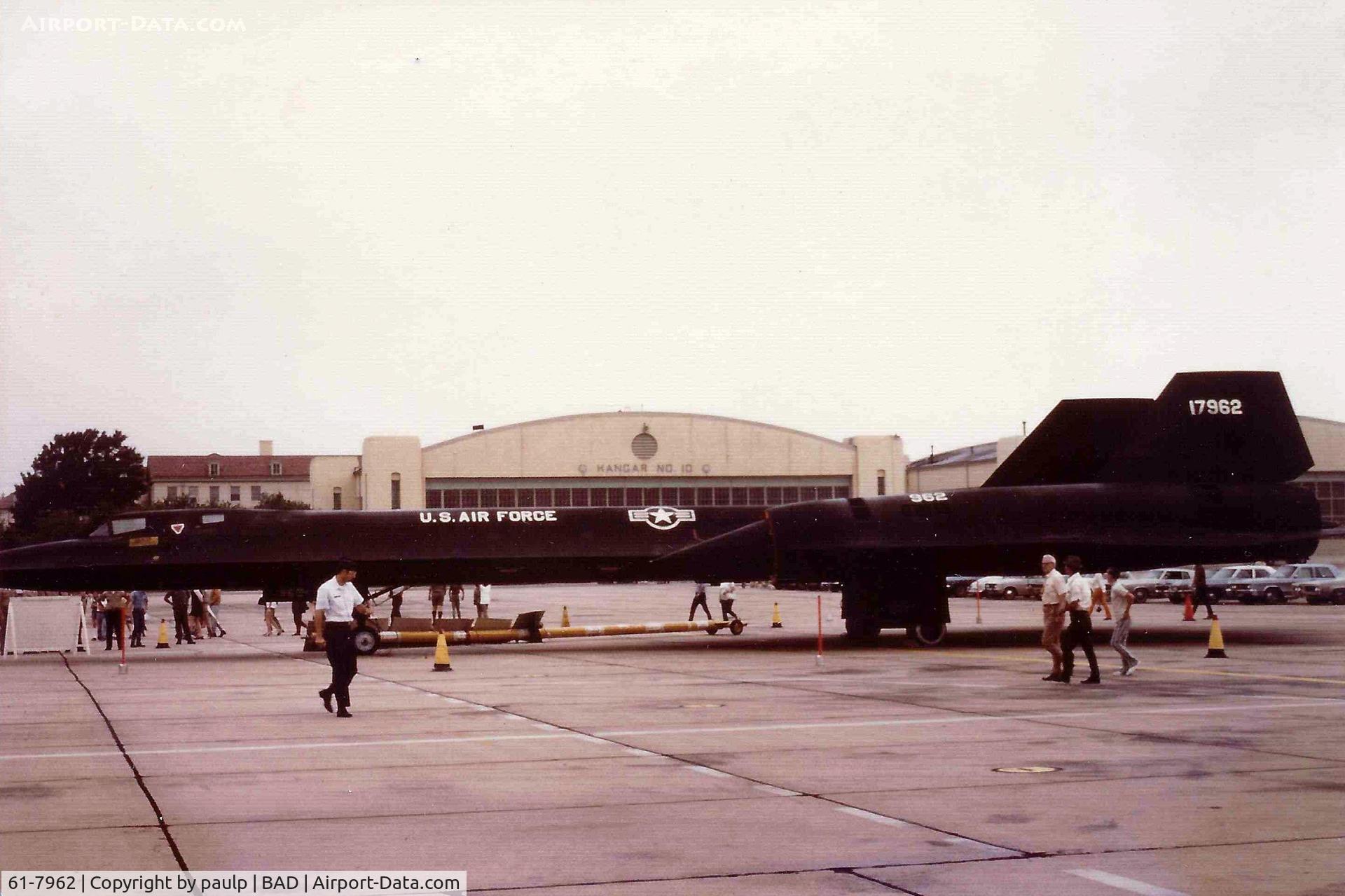 61-7962, 1964 Lockheed SR-71A Blackbird C/N 2013, Barksdale Air Force Base 