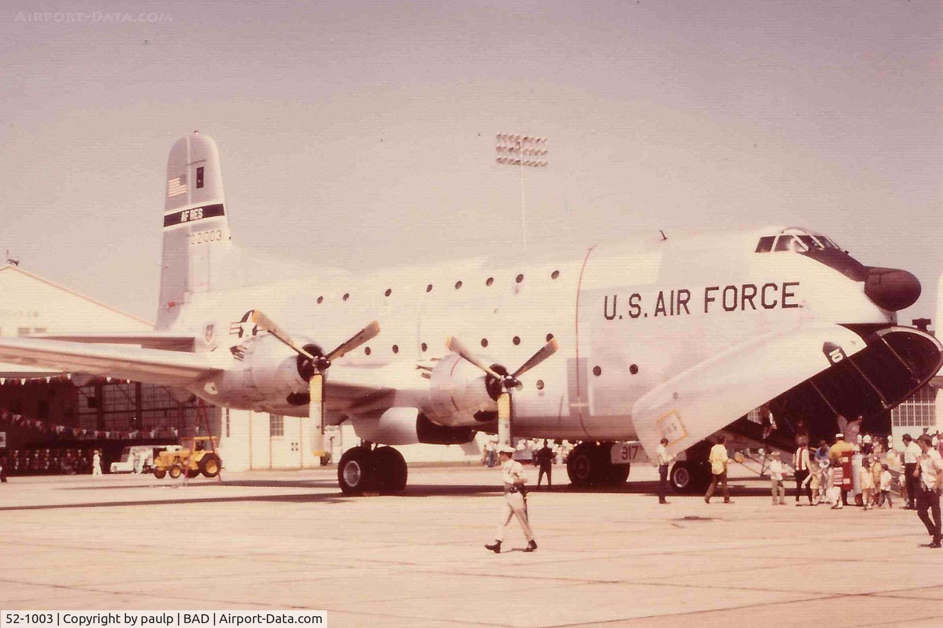 52-1003, 1952 Douglas C-124C Globemaster II C/N 43912, Barksdale Air Force Base 