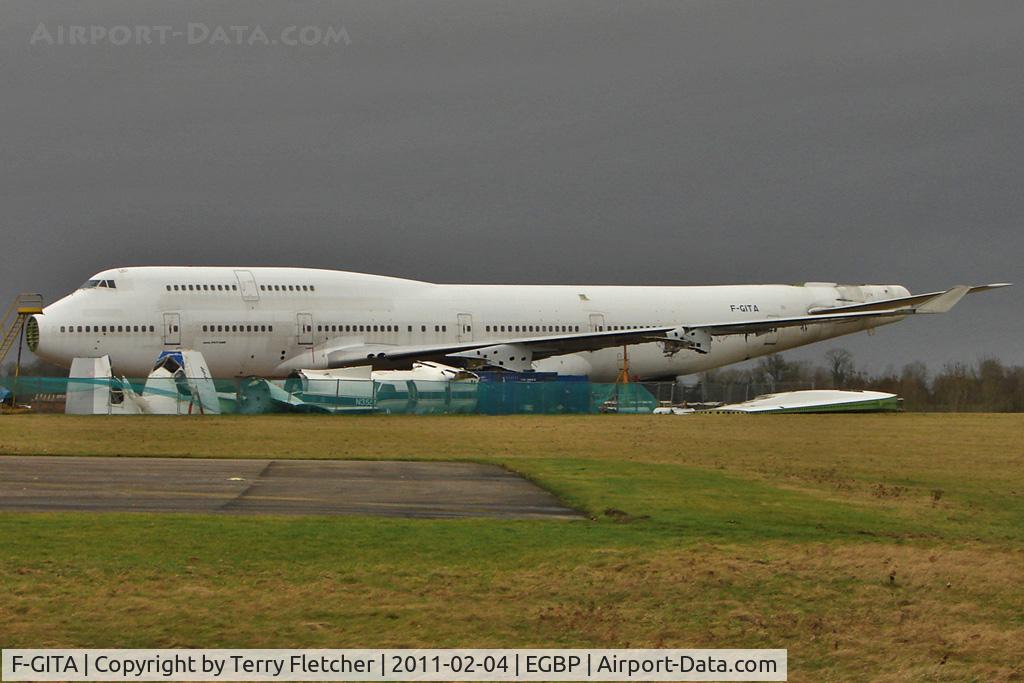 F-GITA, 1991 Boeing 747-428 C/N 24969, Scrapping of 1991 Boeing 747-428, c/n: 24969 now underway at Kemble