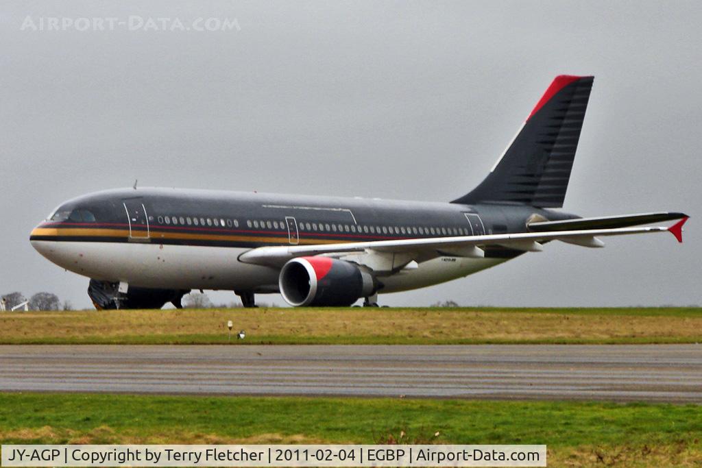 JY-AGP, 1986 Airbus A310-304 C/N 416, ex Royal Jordainian 1986 Airbus A310-304, c/n: 416 - awaiting its fate at Kemble