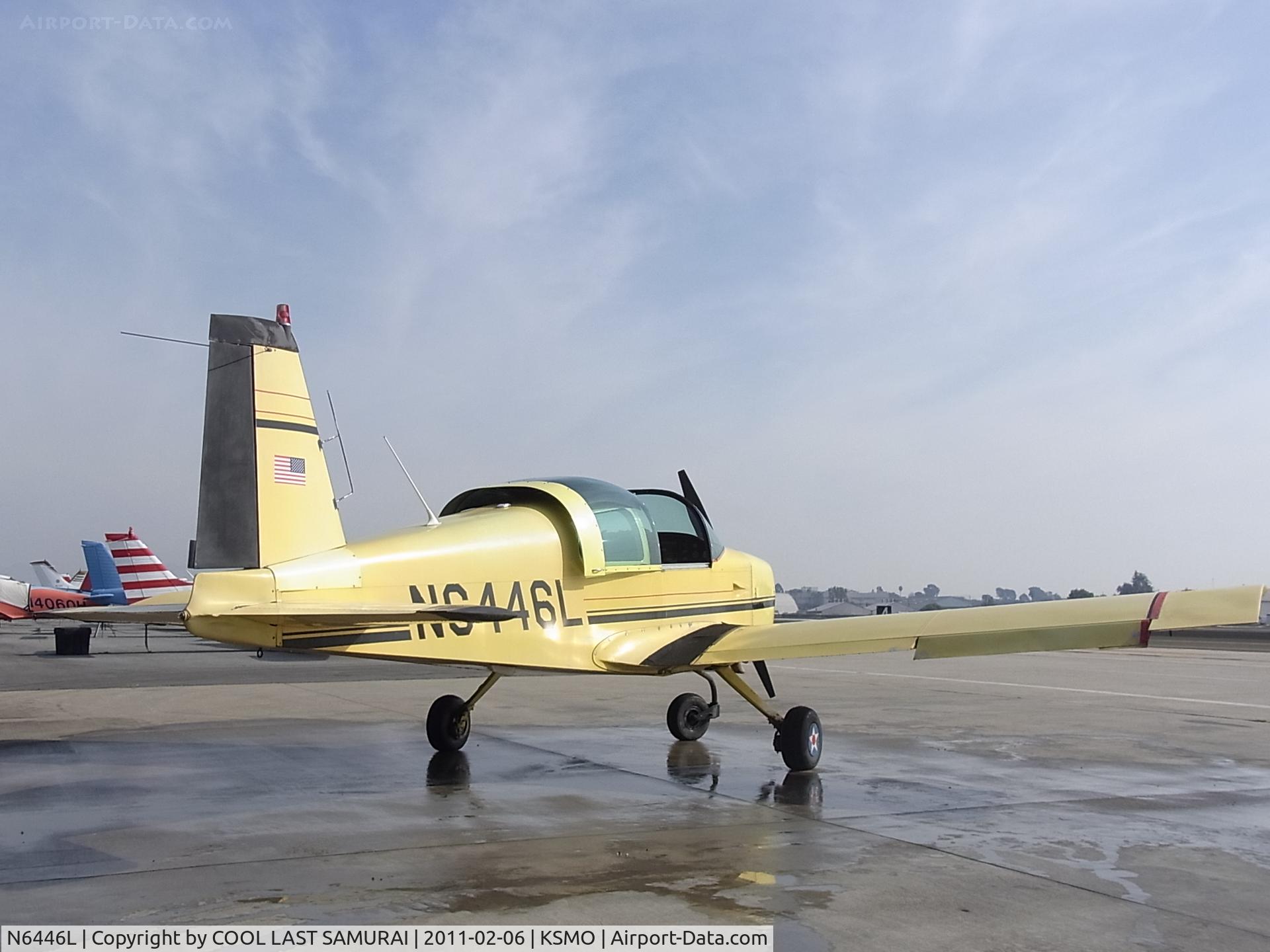 N6446L, 1972 American Aviation AA-1A Trainer C/N AA1A-0446, SMO Wash Rack