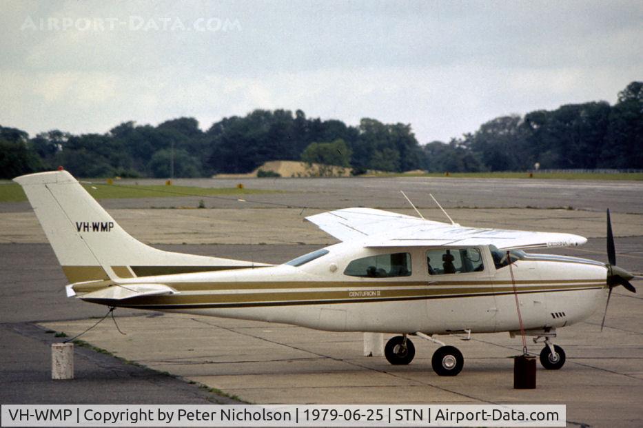 VH-WMP, 1978 Cessna 210M Centurion C/N 21062731, Cessna 210M Centurion staging through Stansted in the Summer of 1979.