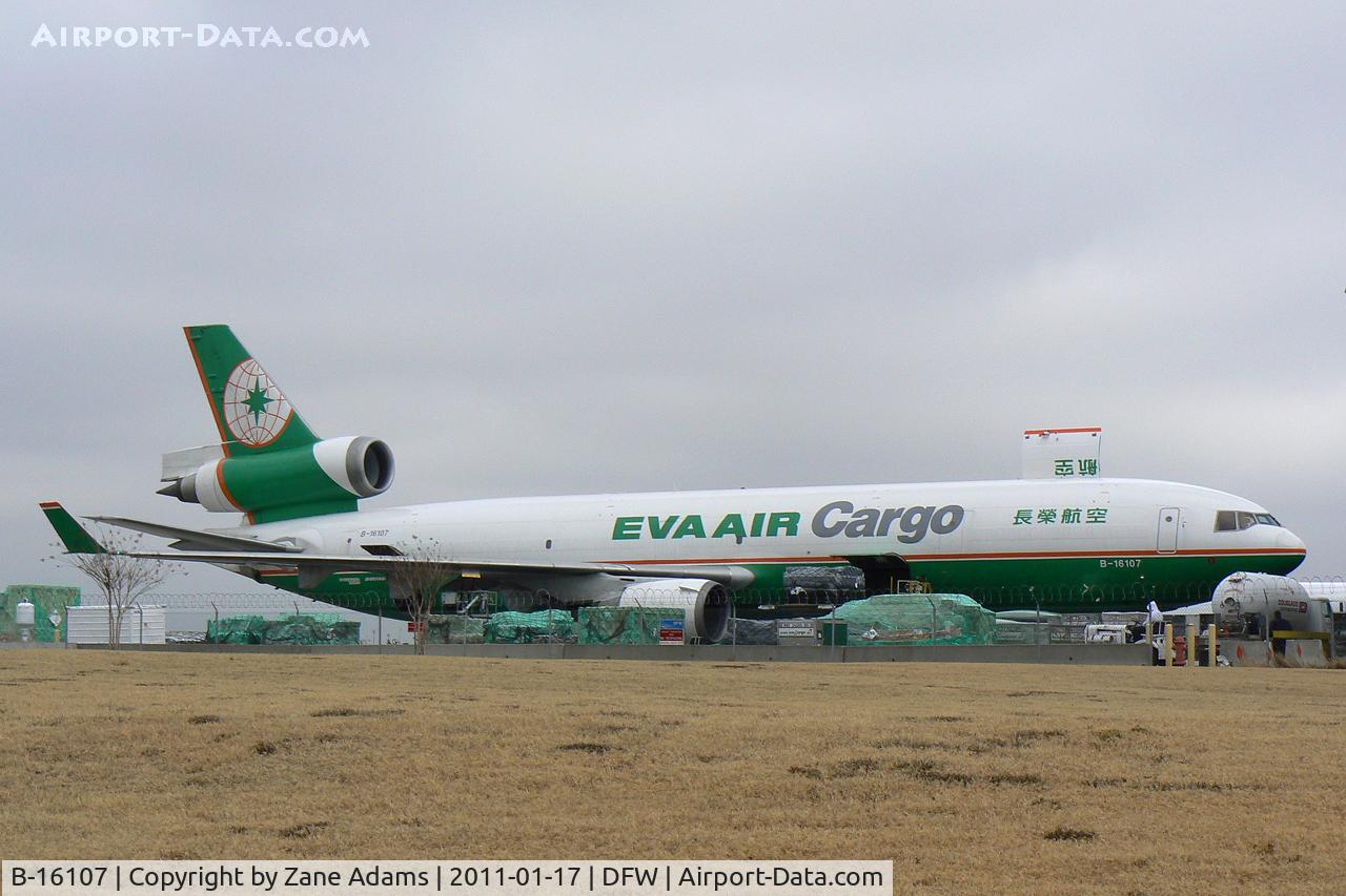 B-16107, 1995 McDonnell Douglas MD-11F C/N 48546, On the West Freight ramp at DFW Airport