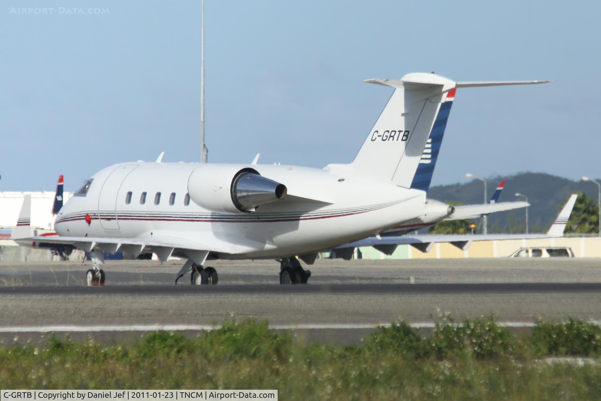 C-GRTB, 1990 Canadair Challenger 601-3A (CL-600-2B16) C/N 5069, C-GRTB park on the main ramp at TNCM
