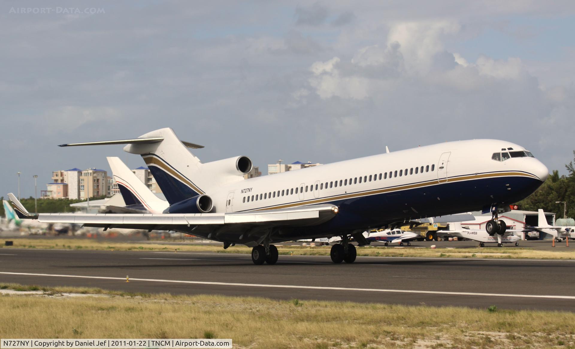 N727NY, 1973 Boeing 727-232 C/N 20646, N727NY departing TNCM