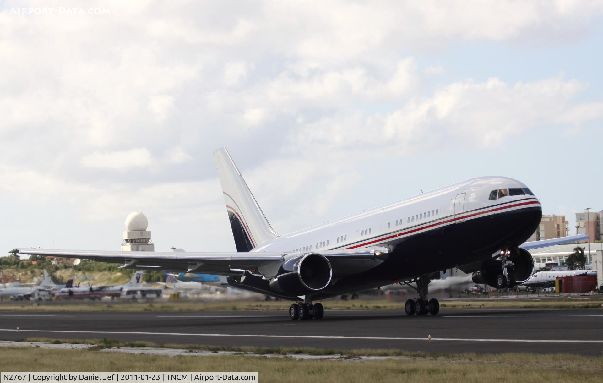 N2767, 1987 Boeing 767-238ER C/N 23896, N2767 Departing TNCM