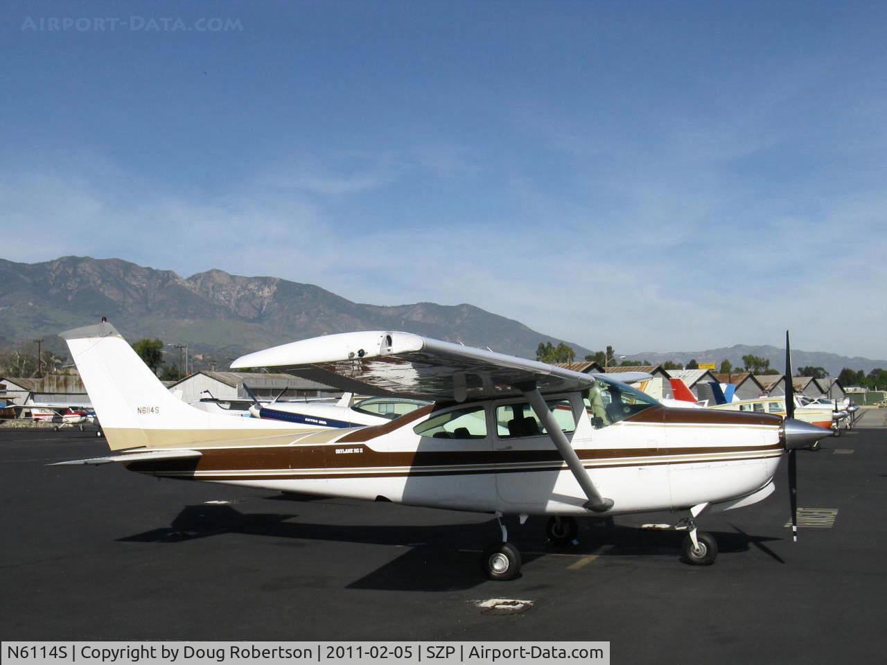N6114S, 1980 Cessna TR182 Turbo Skylane RG C/N R18201616, 1980 Cessna TR182 TURBO SKYLANE II RG, Lycoming TIO-540-J3C5D 235 Hp