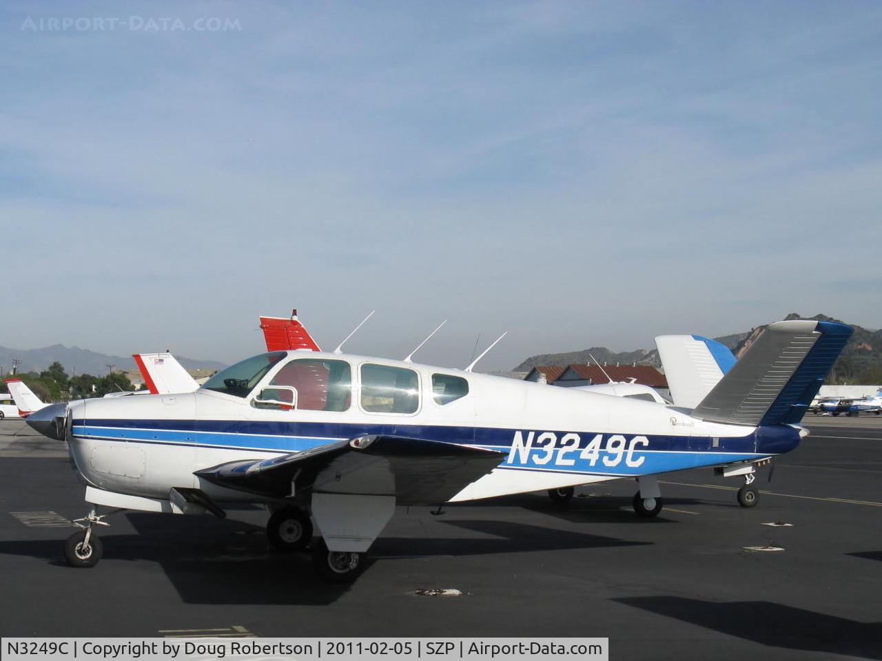 N3249C, 1954 Beech E35 C/N D-3914, 1954 Beech E35 BONANZA, Continental E-225-8 225 Hp rating for takeoff