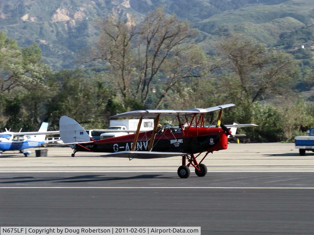 N675LF, 1944 De Havilland DH-82A Tiger Moth II C/N 86572, 1944 DeHavilland DH82A TIGER MOTH, DeHavilland Gipsy Major in-line 4 cylinder inverted air-cooled 135 Hp, landing roll Rwy 22