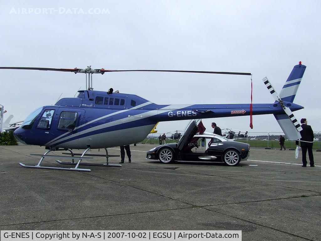 G-ENES, 2006 Bell 206B-3 Jet Ranger III C/N 4601, Static at Helitech