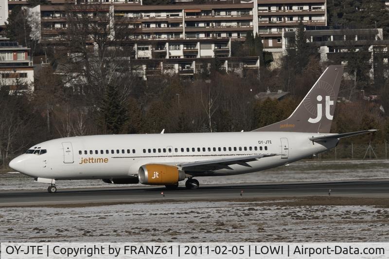 OY-JTE, 1995 Boeing 737-3L9 C/N 27834, JetTime