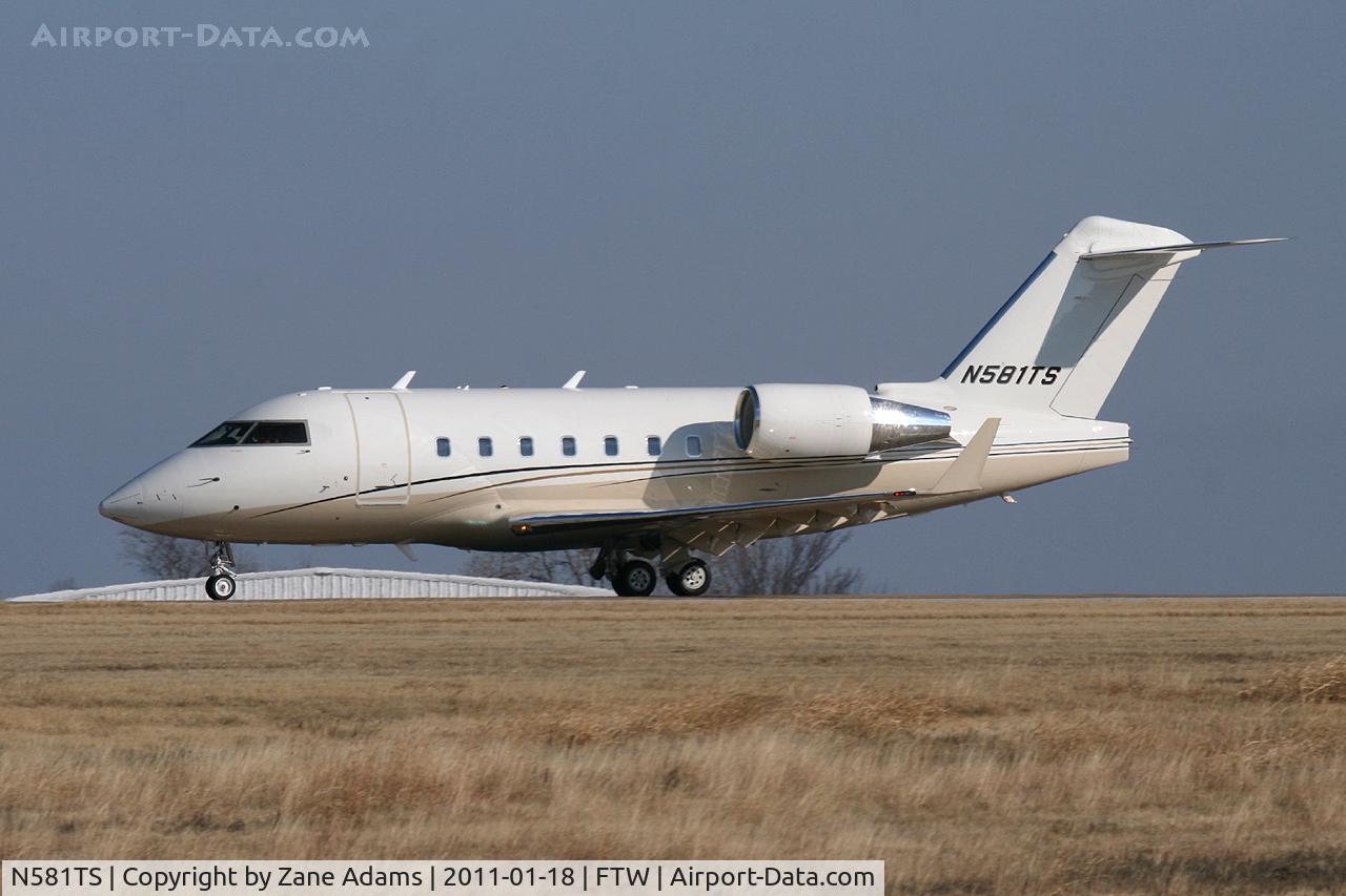 N581TS, 2001 Bombardier Challenger 604 (CL-600-2B16) C/N 5482, At Meacham Field - Fort Worth, TX