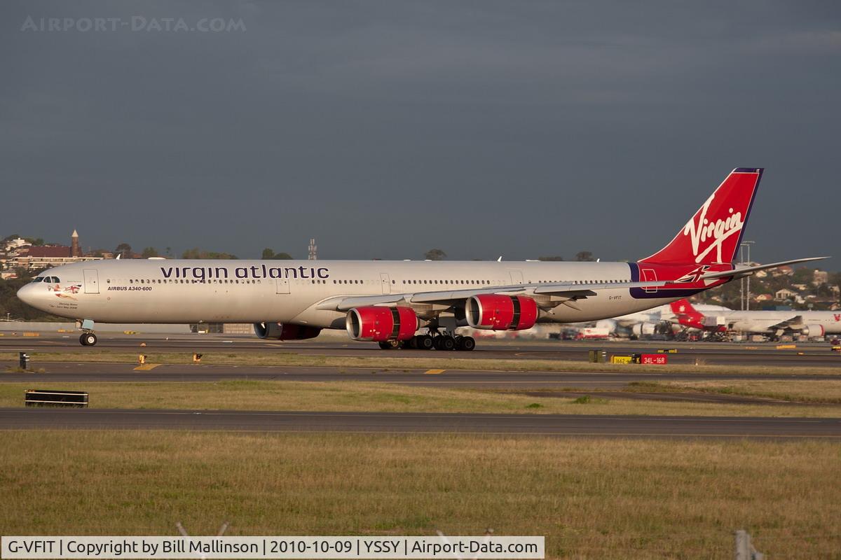 G-VFIT, 2006 Airbus A340-642 C/N 753, in on 16R from BKK