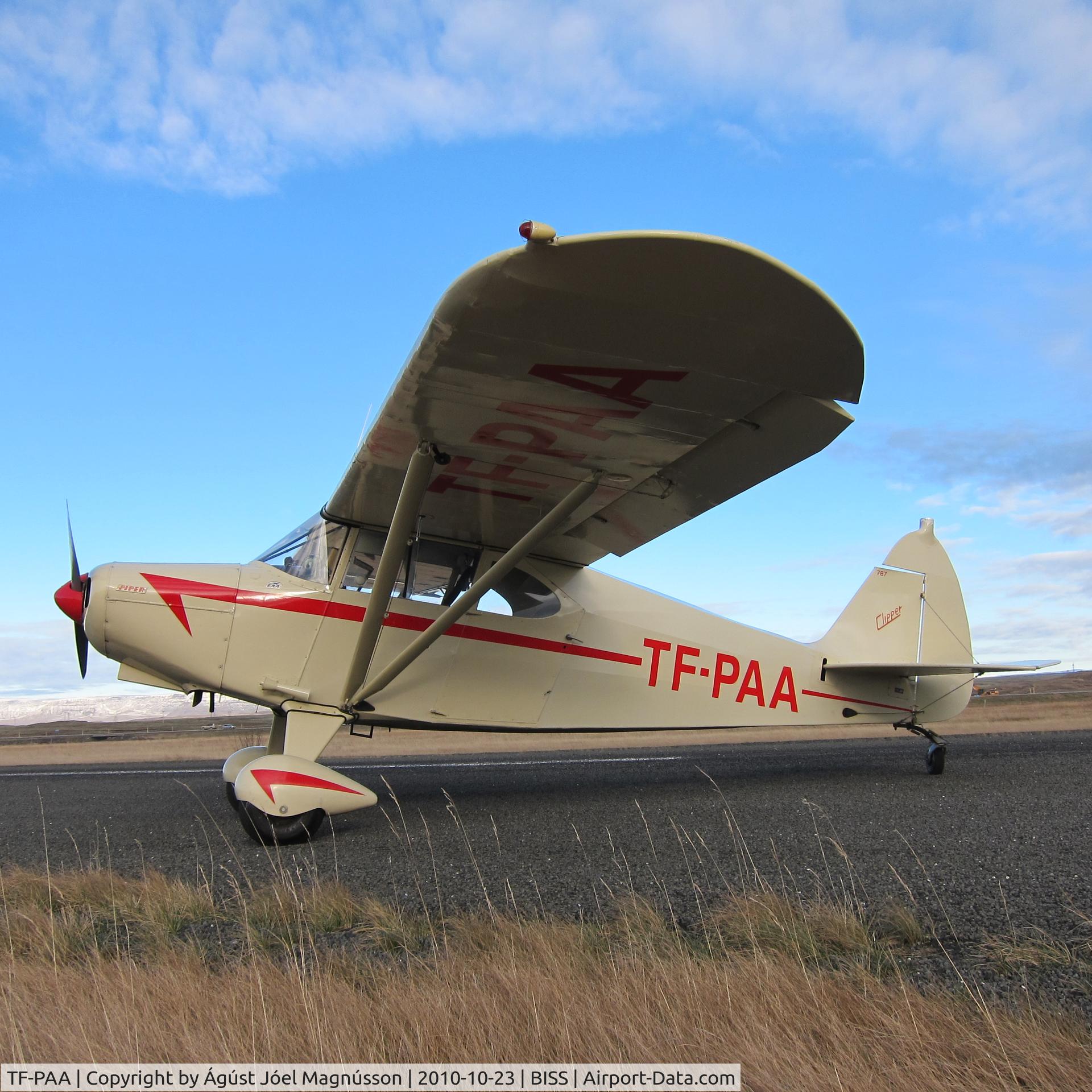 TF-PAA, 1949 Piper PA-16 Clipper C/N 16238, Piper Clipper 16-238 TF-PAA in ICELAND