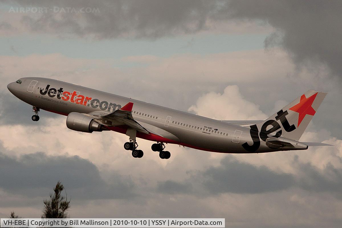 VH-EBE, 2007 Airbus A330-202 C/N 842, on the way to somewhere