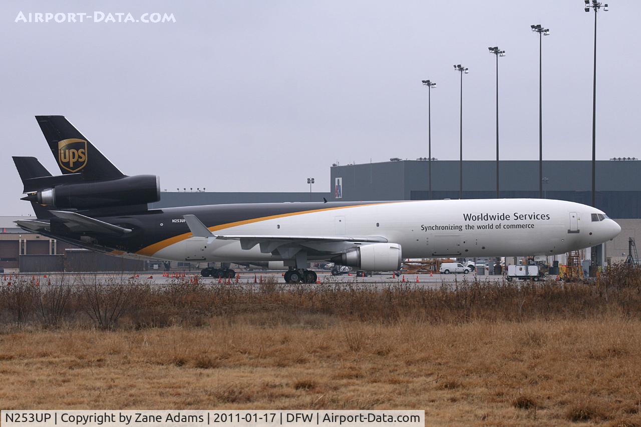 N253UP, McDonnell Douglas MD-11F C/N 48439, UPS on the ramp at DFW Airport