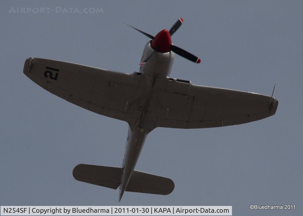 N254SF, 1956 Hawker FB60 Fury Replica C/N 37514, Flyover of APA field