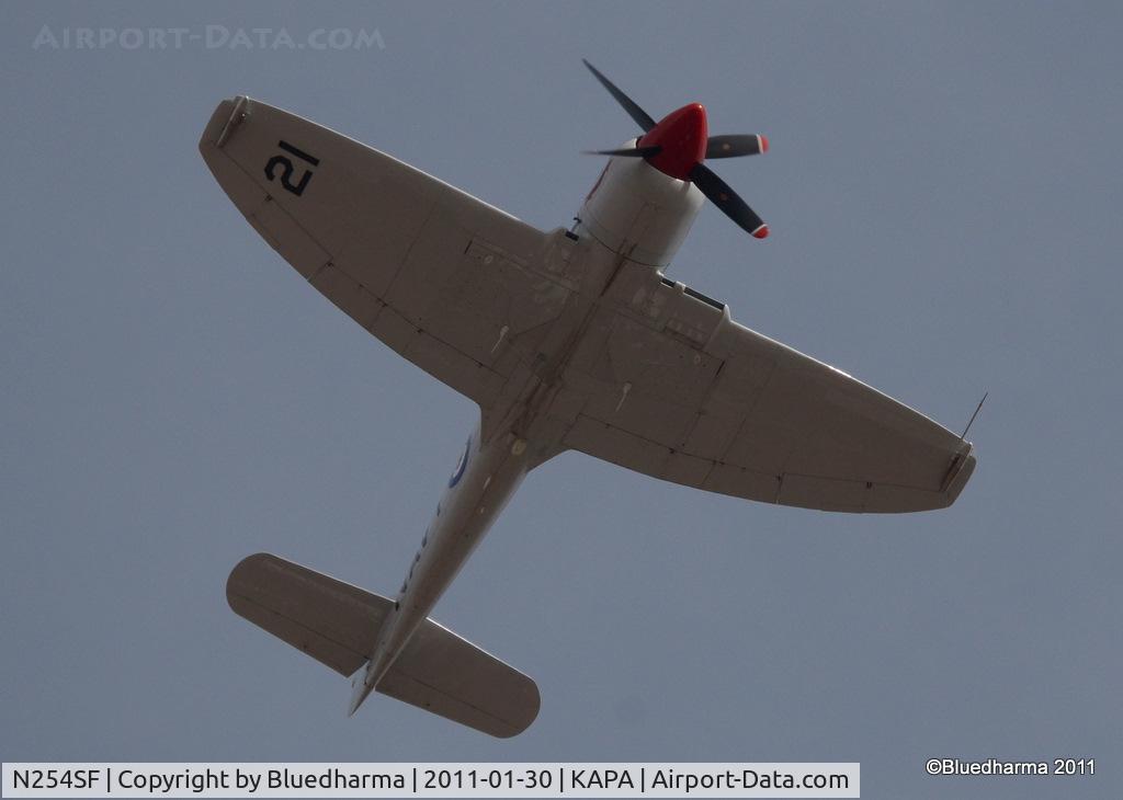 N254SF, 1956 Hawker FB60 Fury Replica C/N 37514, Flyover of APA field